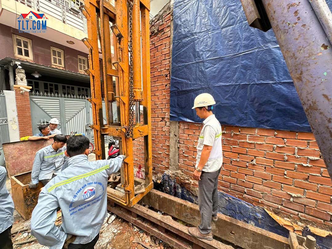 Thi công ép cọc