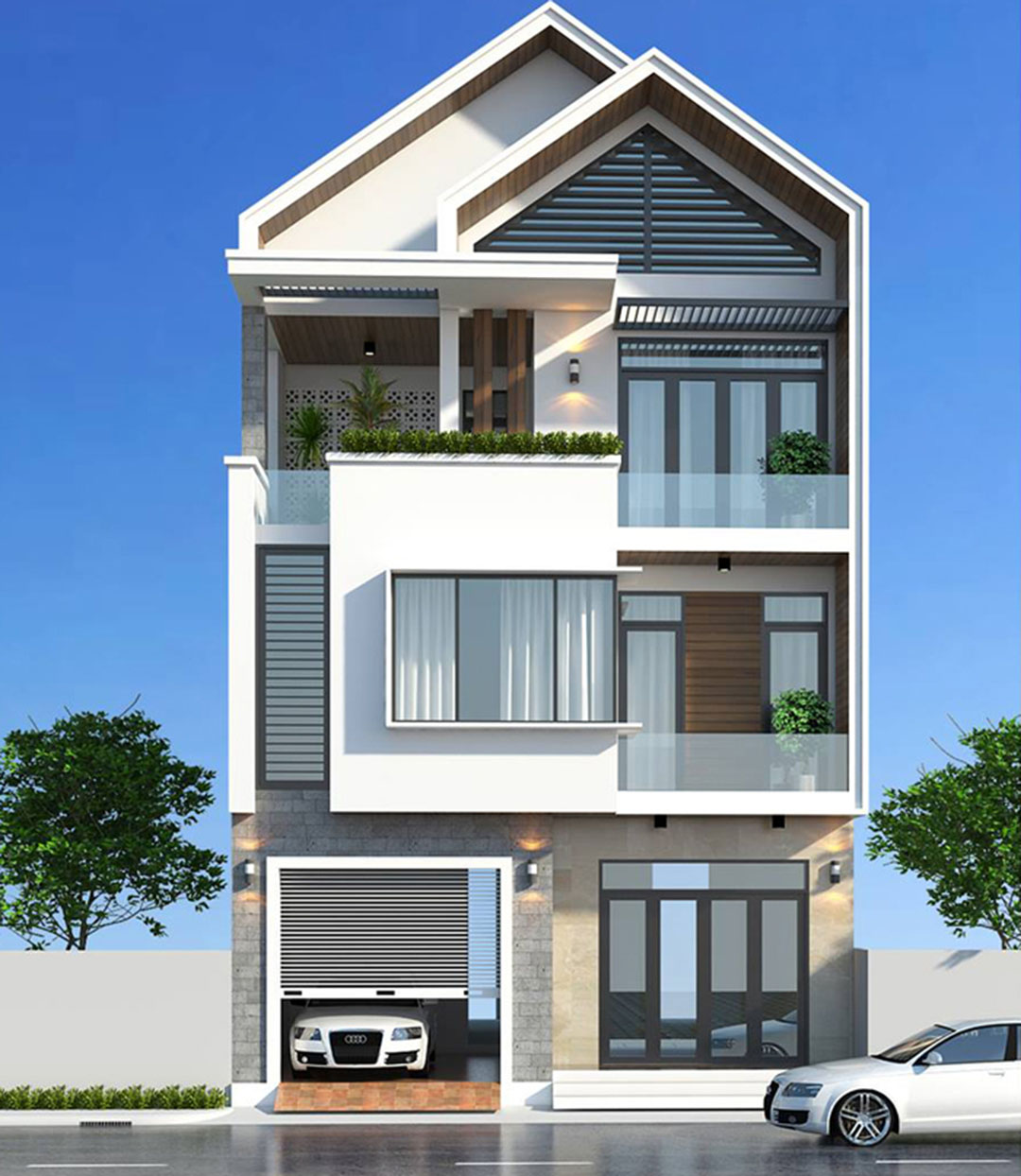 Mẫu nhà thiết kế hiện đại