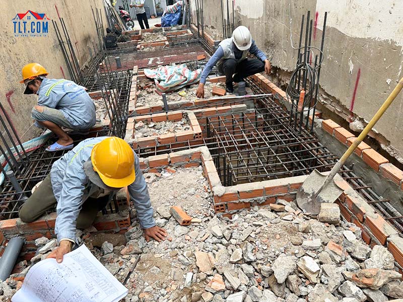 Thi công xây nhà phần thô hcm
