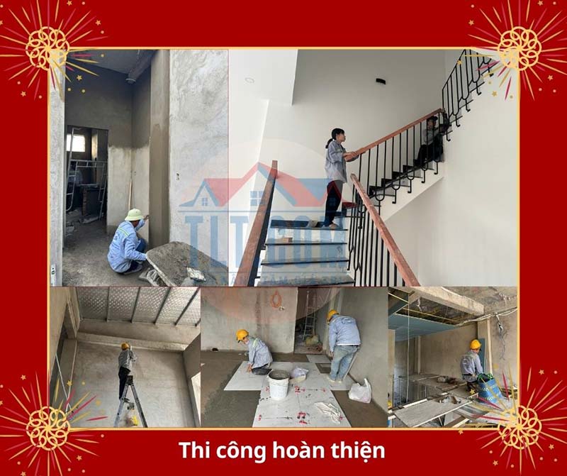 Thi c&ocirc;ng phần ho&agrave;n thiện 