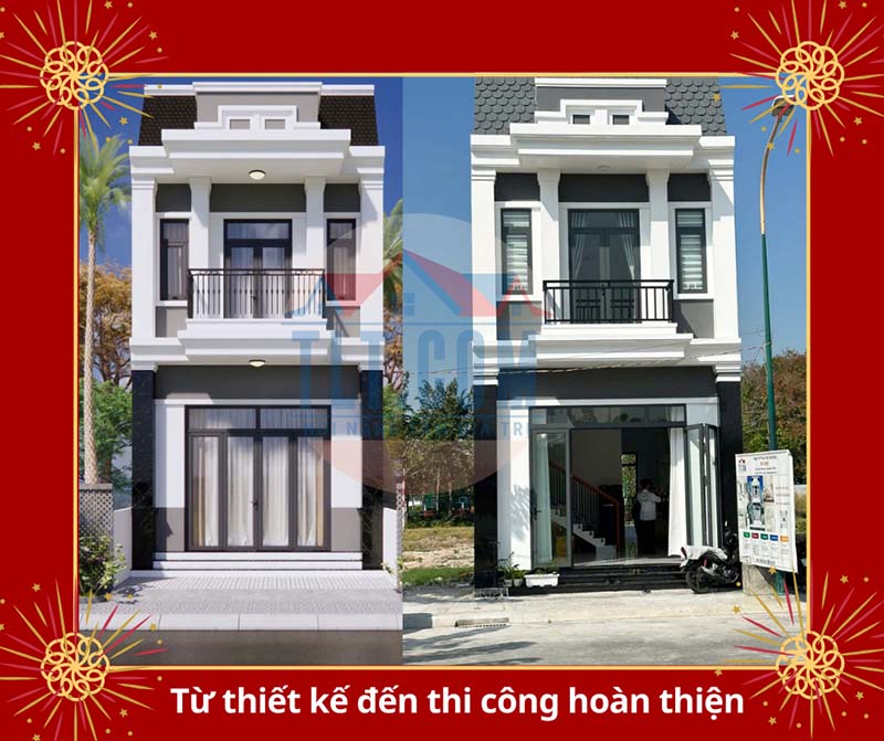 Nh&agrave; biệt thự 2 tầng
