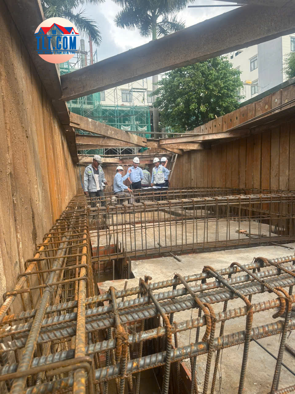 xây nhà tầng hầm phần thô