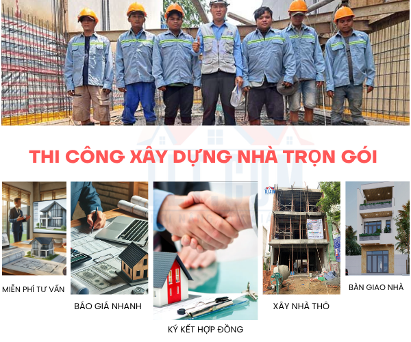 dịch vụ xây nhà trọn gói tại TLT