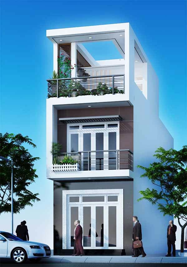 Nh&agrave; phố 2 tầng