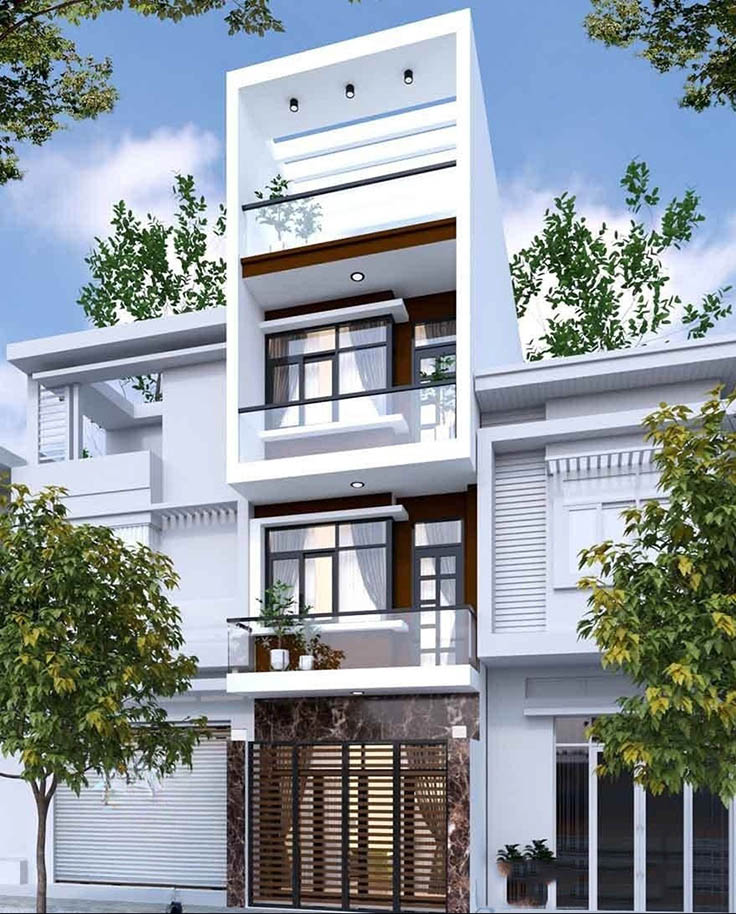 Nh&agrave; 1 trệt 2 lầu 5x20m