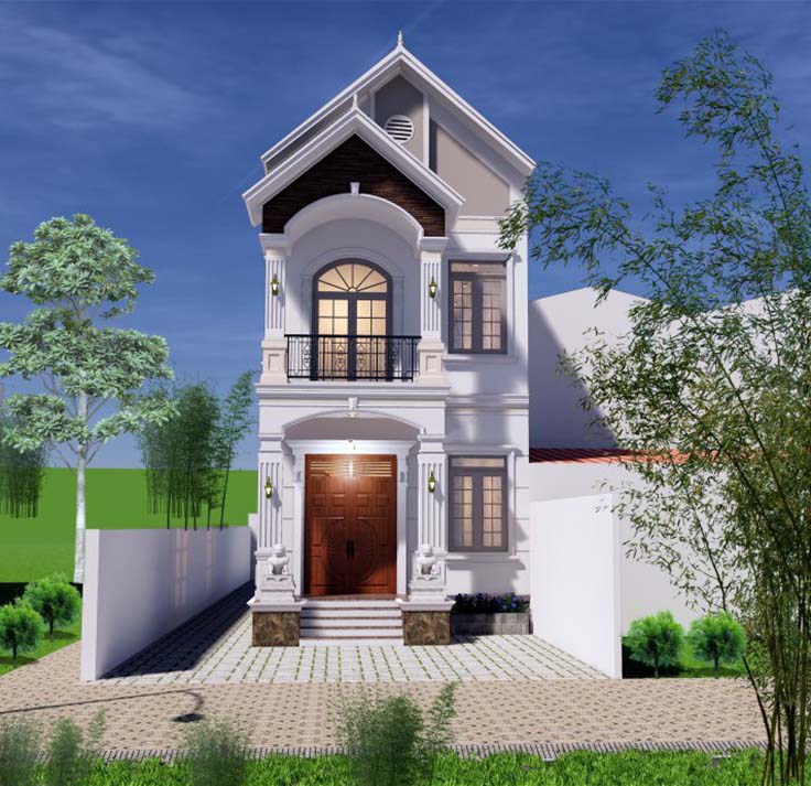Mẫu nh&agrave; m&aacute;i Th&aacute;i 5x20m