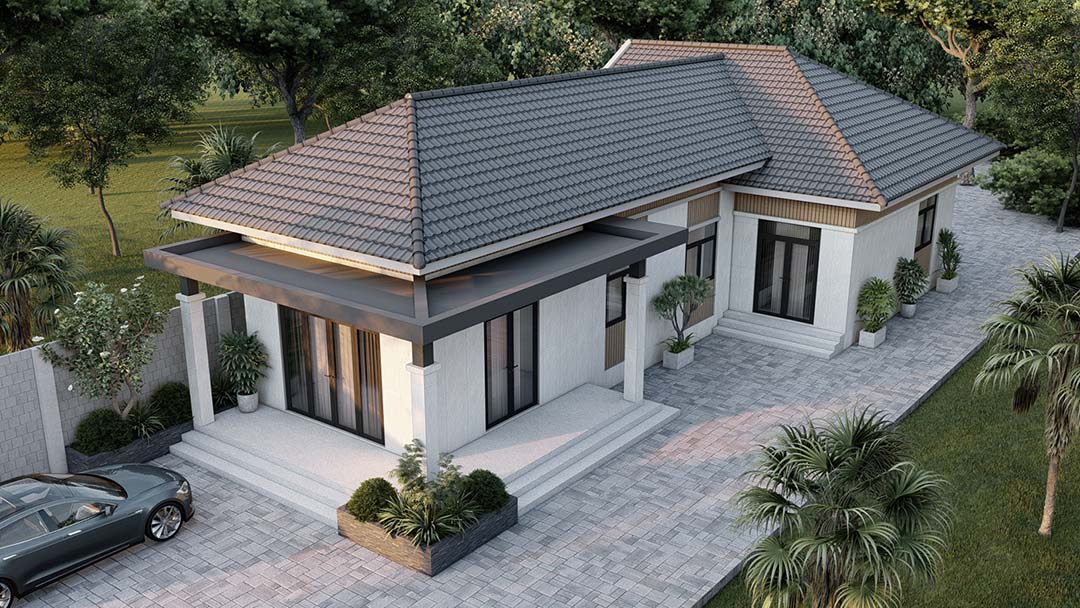 Nh&agrave; cấp 4 m&aacute;i Nhật