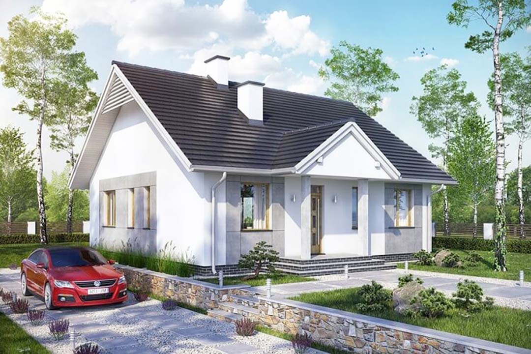 Mẫu nh&agrave; cấp 4 kiểu ch&acirc;u &acirc;u