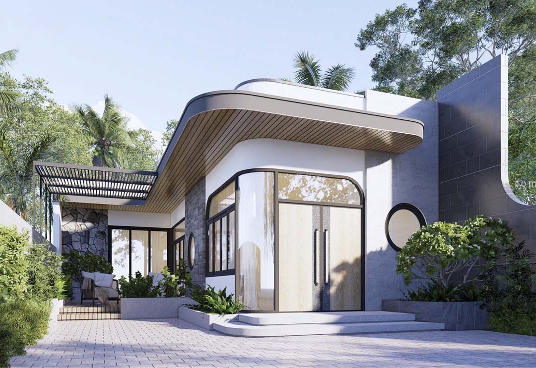 Nh&agrave; cấp 4 chữ L