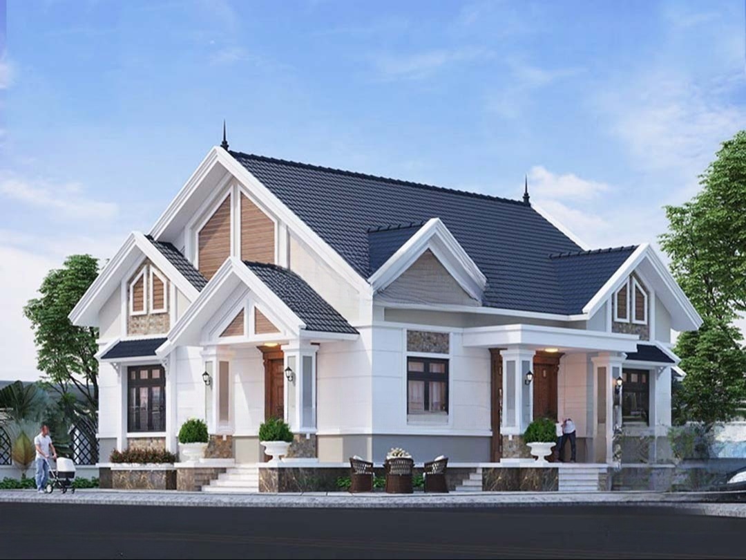 Mẫu nh&agrave; cấp 4 g&aacute;c lửng