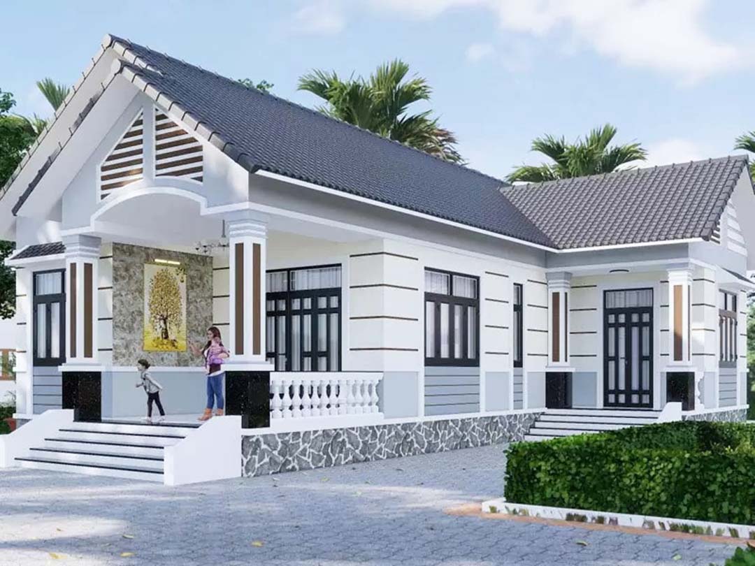 Nh&agrave; cấp 4 chữ L