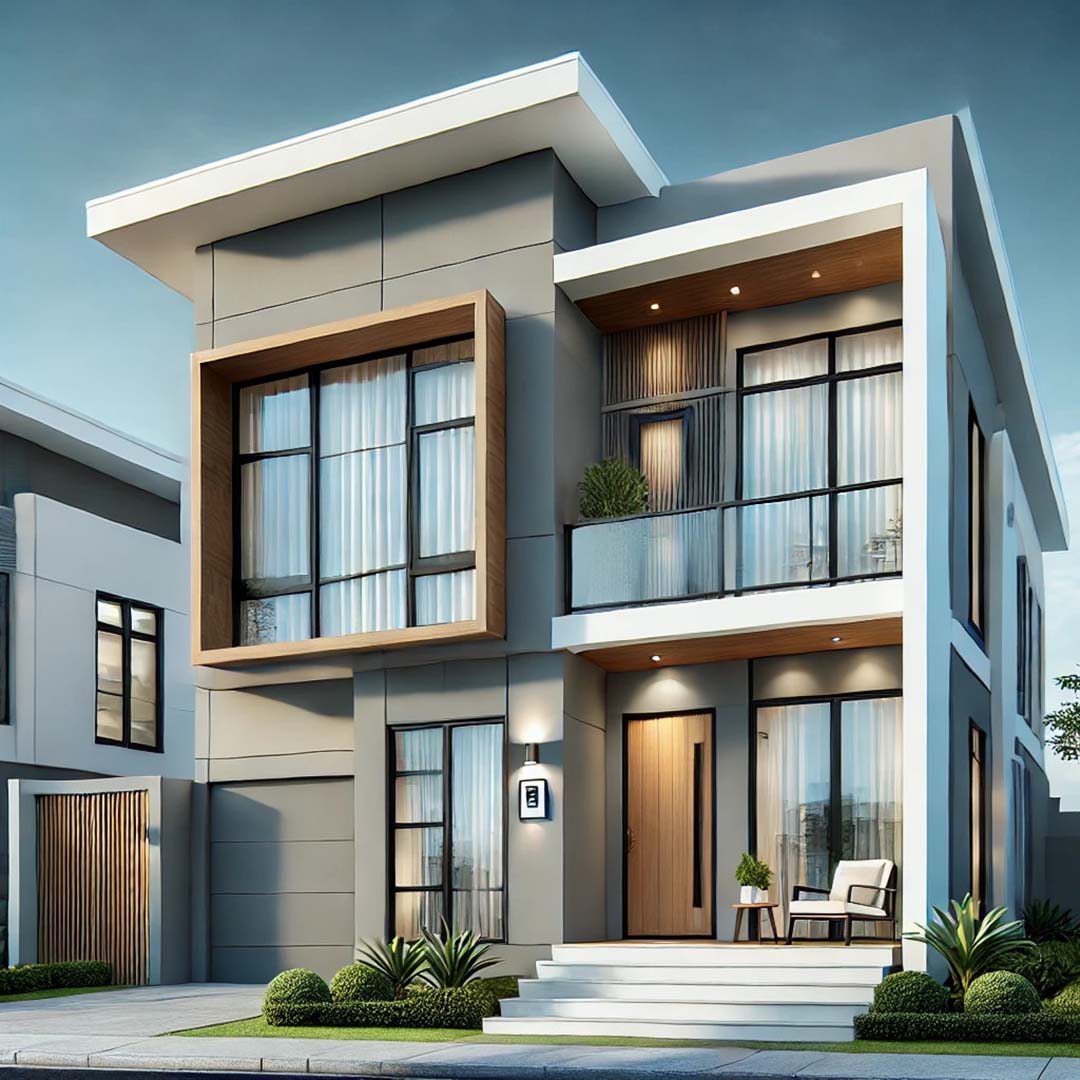 Mẫu nh&agrave; 1 trệt 1 lầu 3 ph&ograve;ng ngủ