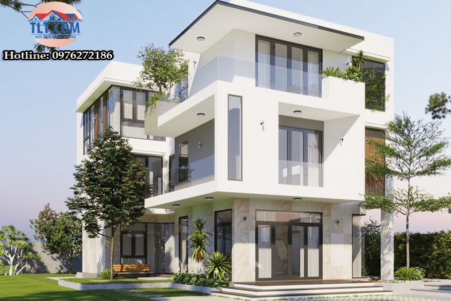 Thiết kế nh&agrave; 3 tầng hiện đại