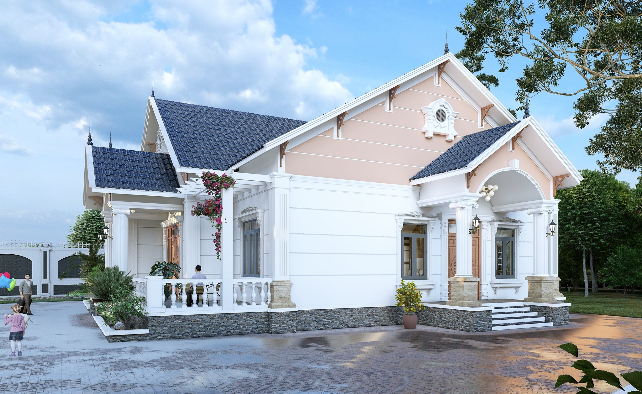 Nh&agrave; cấp 4 m&aacute;i Th&aacute;i