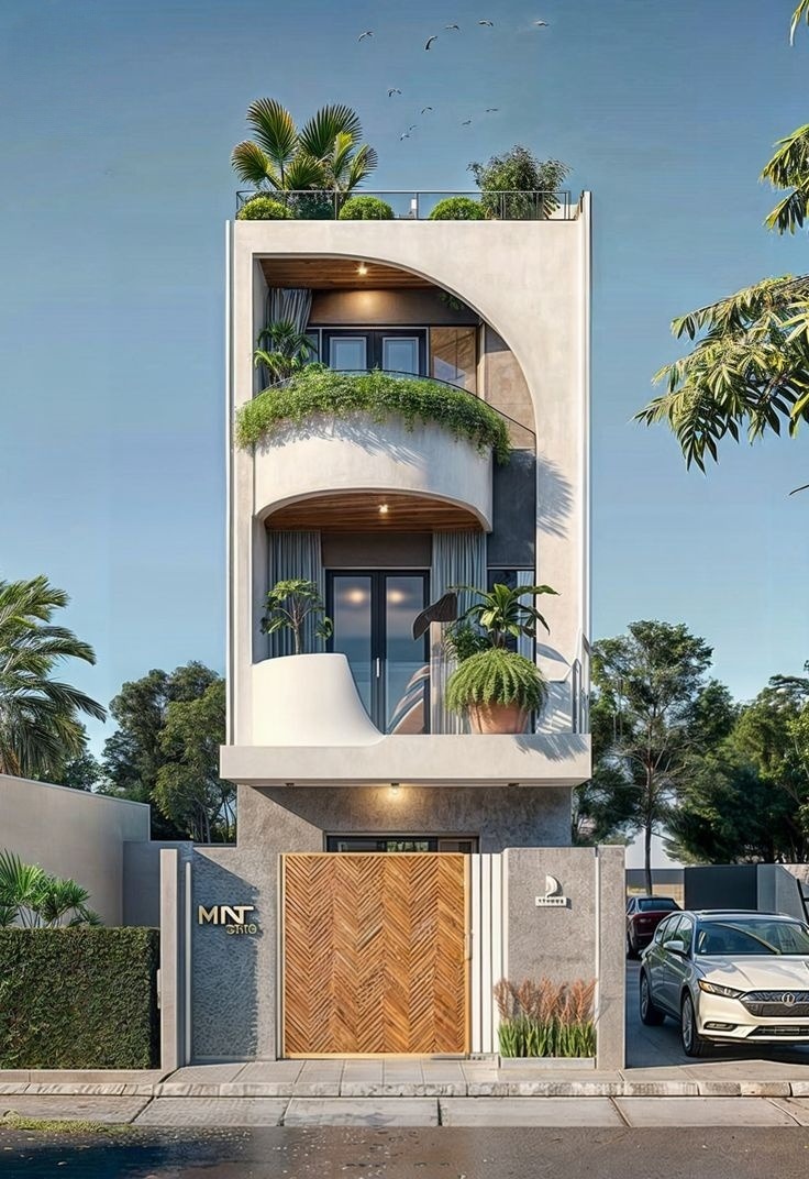 Nh&agrave; 1 trệt 2 lầu hiện đại