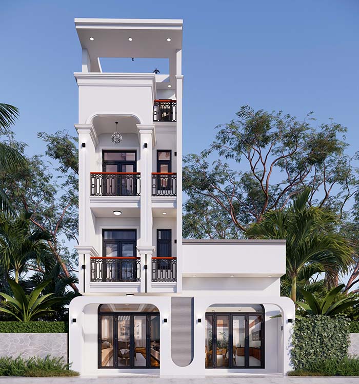 Nh&agrave; phố 4 tầng 4x25m