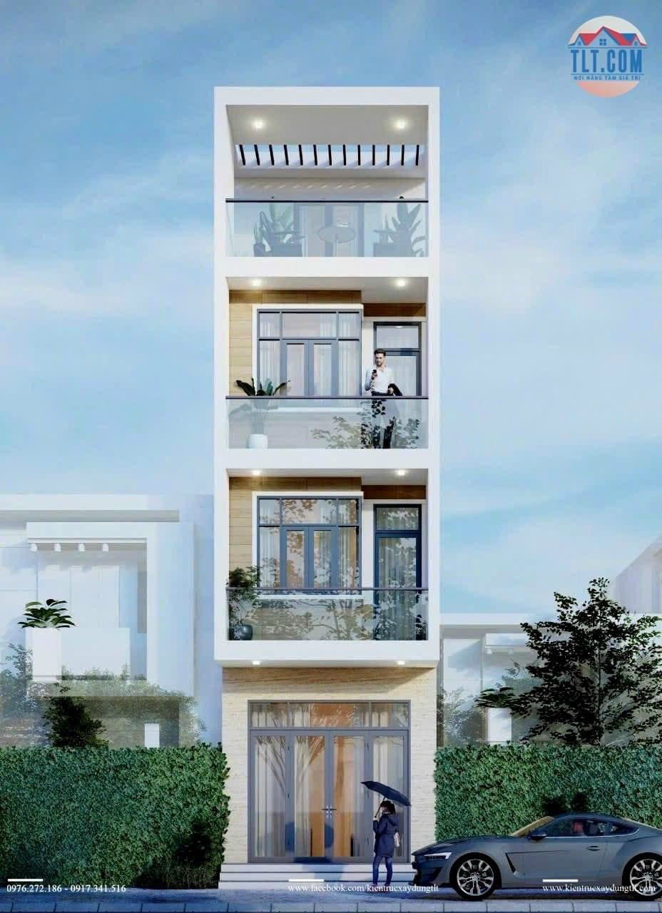 Nh&agrave; 1 trệt 3 lầu 100m2