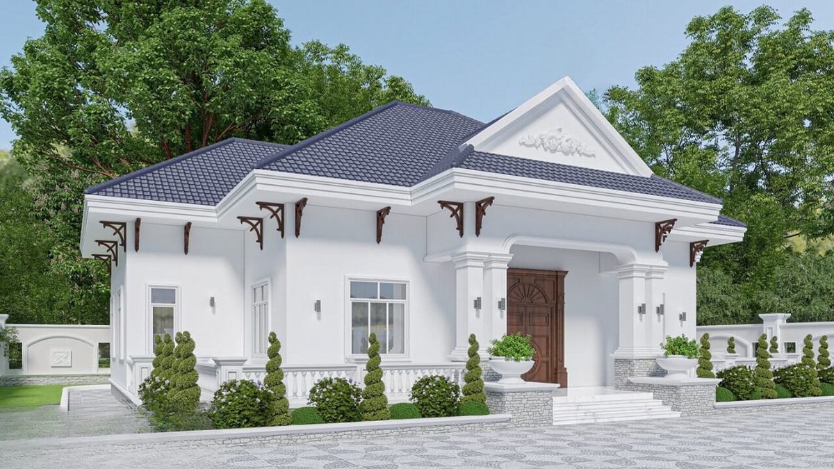 Nh&agrave; cấp 4 m&aacute;i Th&aacute;i 5x12m