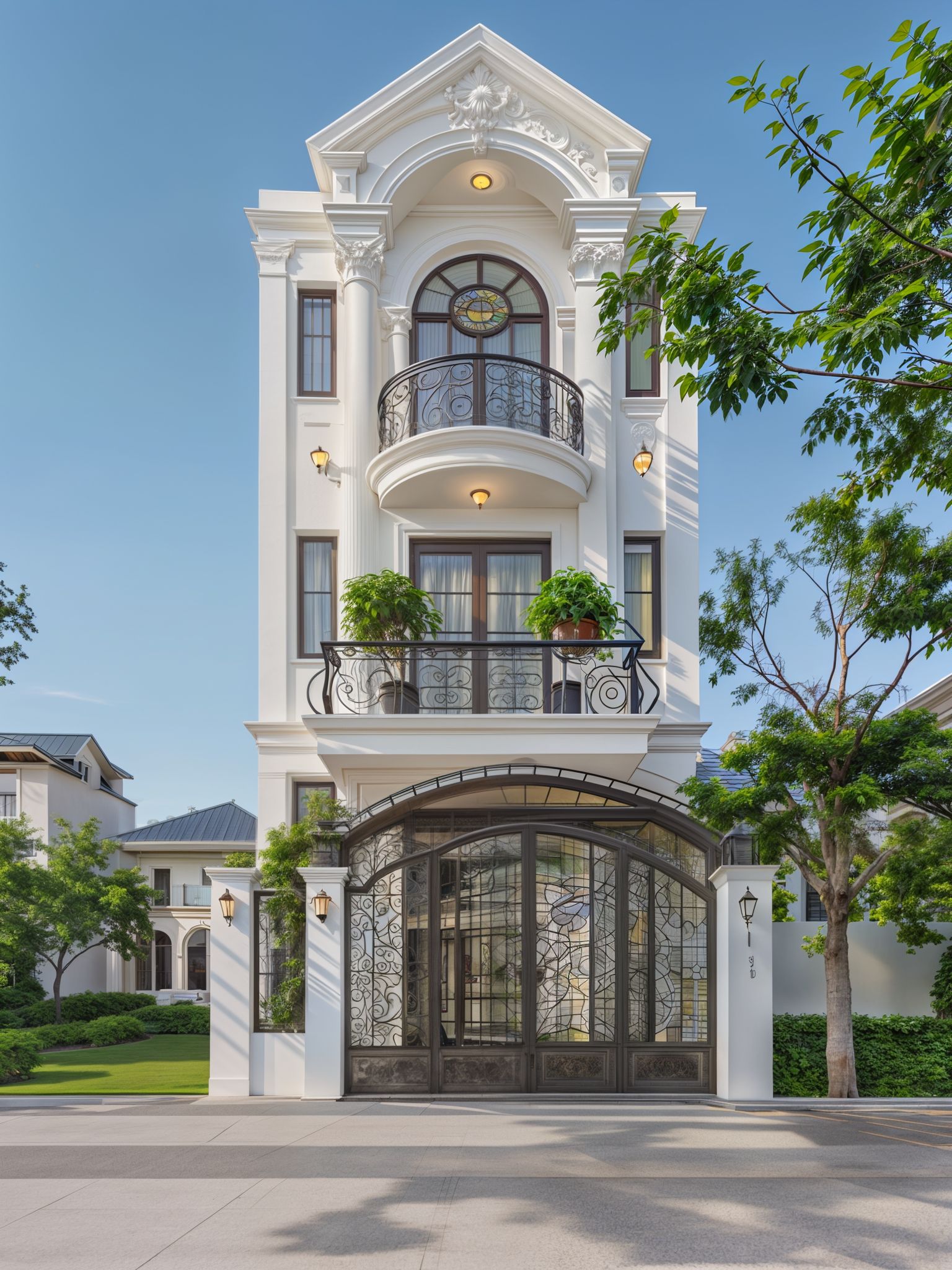 Nhà 1 trệt 1 lầu mái thái