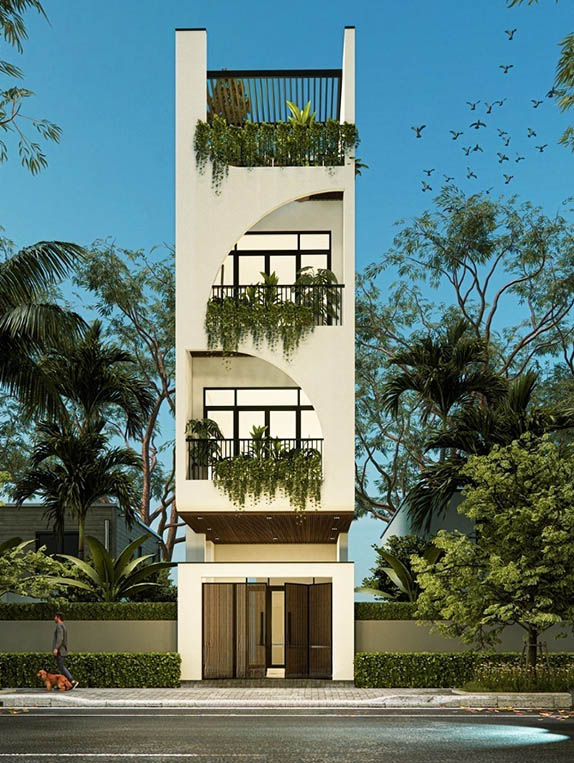 Mẫu nh&agrave; 4x17m 4 tầng
