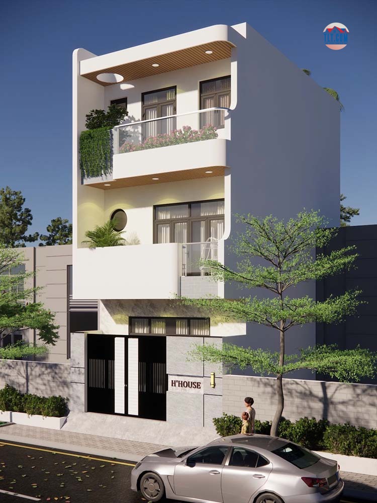 Nh&agrave; 1 trệt 2 lầu