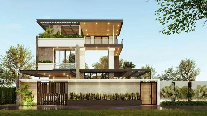 mau nha 3 tang