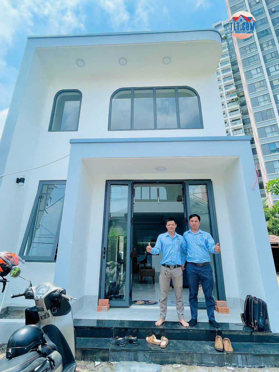 Bàn giao nhà 2 tầng cô Muôn