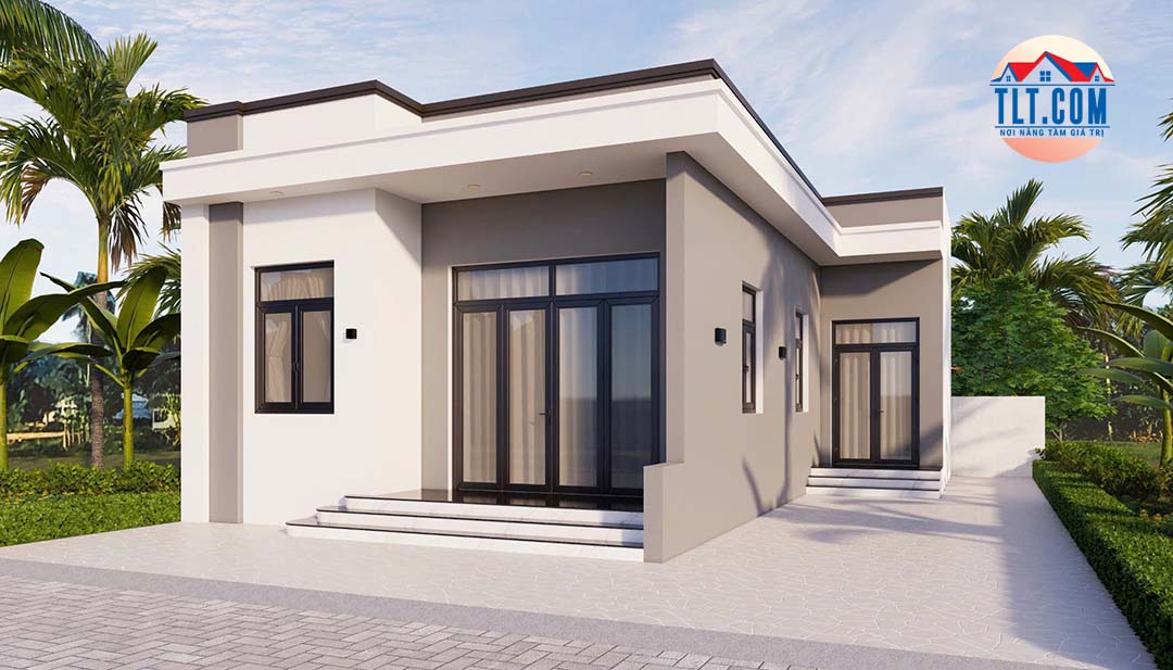 Phối cảnh 3D mẫu nh&agrave; cấp 4