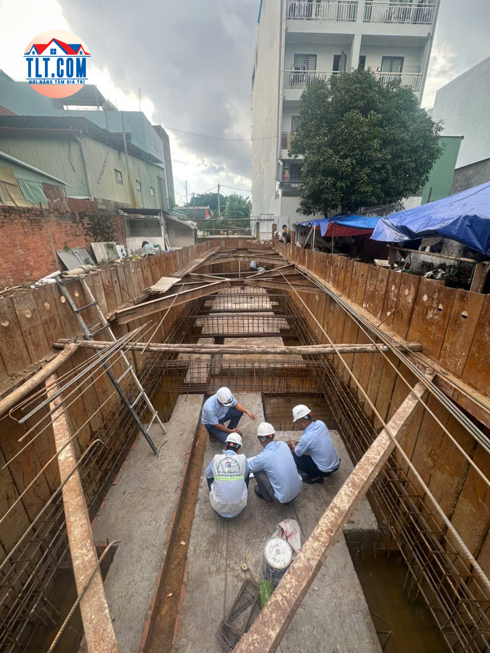 thi c&ocirc;ng x&acirc;y dựng nh&agrave; tầng hầm