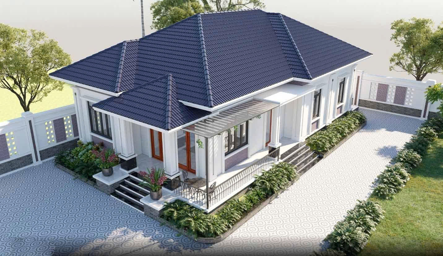 Nh&agrave; cấp 4 m&aacute;i nhật 2 mặt tiền