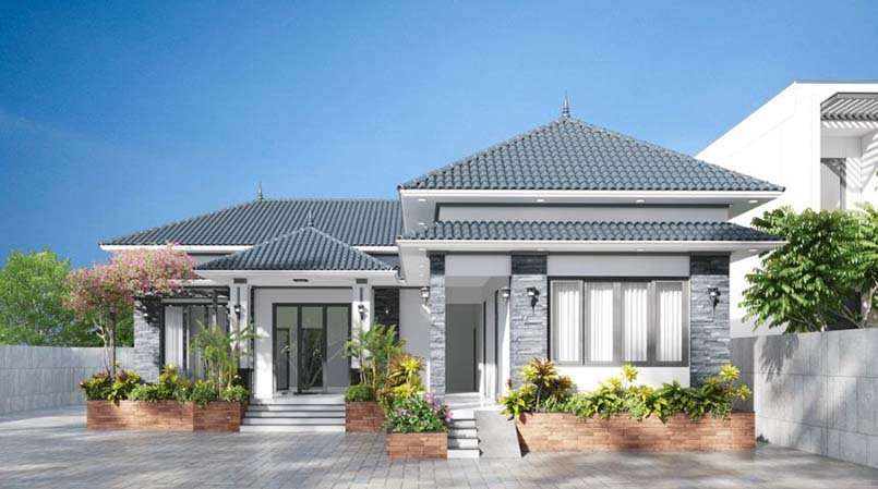 Nh&agrave; cấp 4 chữ L