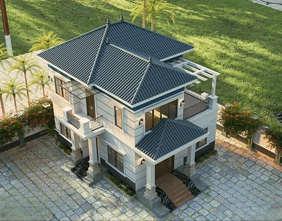 Mẫu nhà mái Nhật