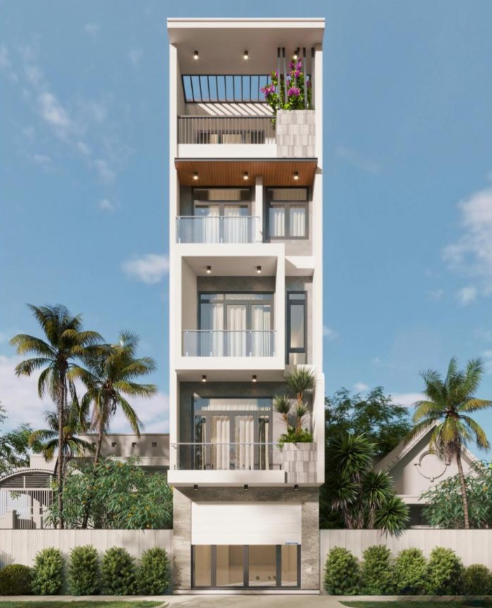 Nhà phố 5 tầng