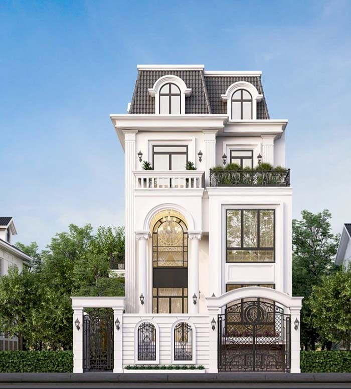 biệt thự 4 tầng