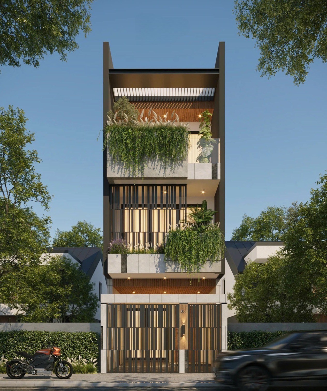 Nh&agrave; phố 4x15m