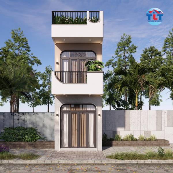 Nhà phố 1 trệt 1 lầu có sân thượng