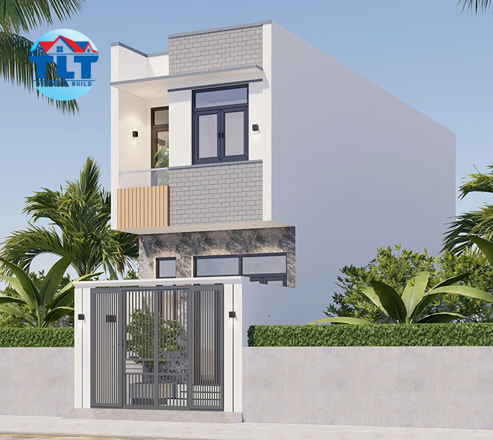 thiết kế kiến trúc nhà 1 trệt 1 lầu