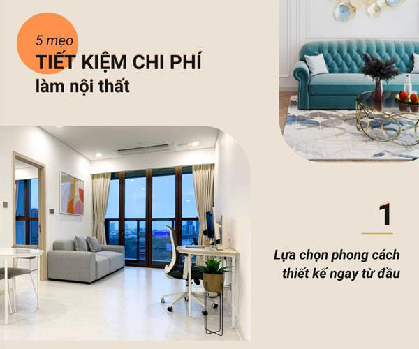 Lưu ý 5 mẹo tiết kiệm chi phí làm nội thất cho nhà phố