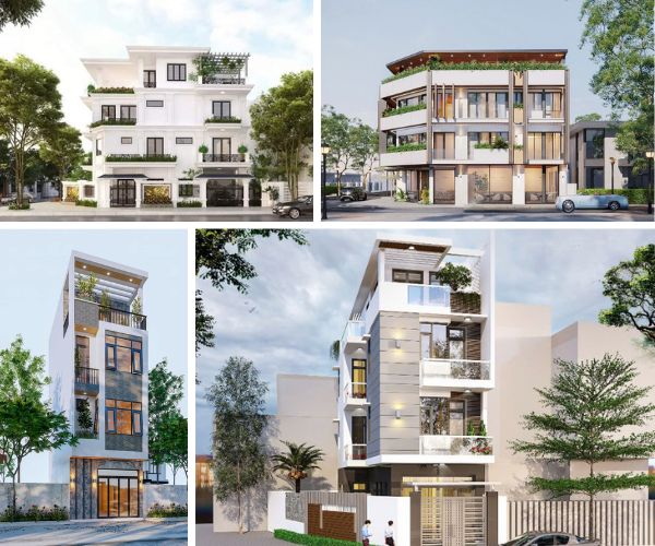 Biệt Thự Phố 4 Tầng Đẹp Hiện Đại – Giải Pháp Nhà Ở Cao Cấp Tại Đô Thị