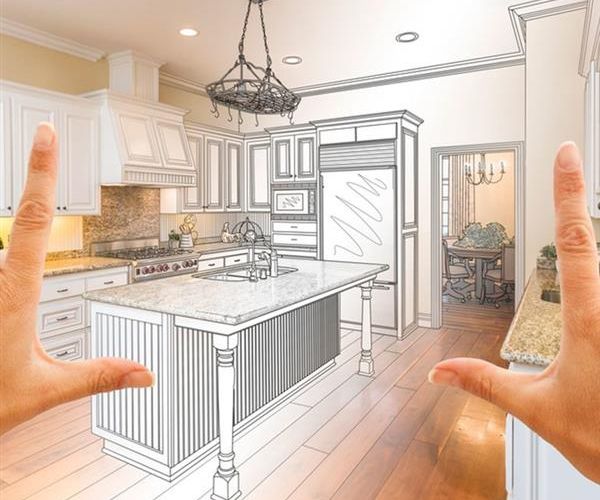 Thiết kế nội thất phòng bếp nhà phố căn hộ