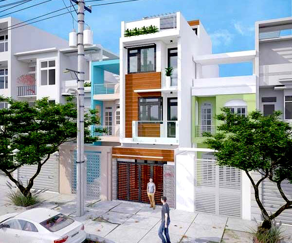 Những mẫu nhà ống 3 tầng hiện đại 6x20m được yêu thích