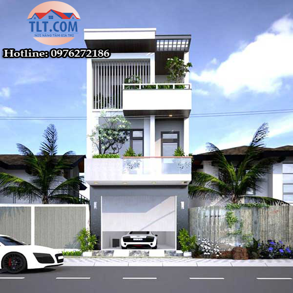 Mẫu nhà 1 trệt 2 lầu đẹp 2026 thịnh hành hiện nay