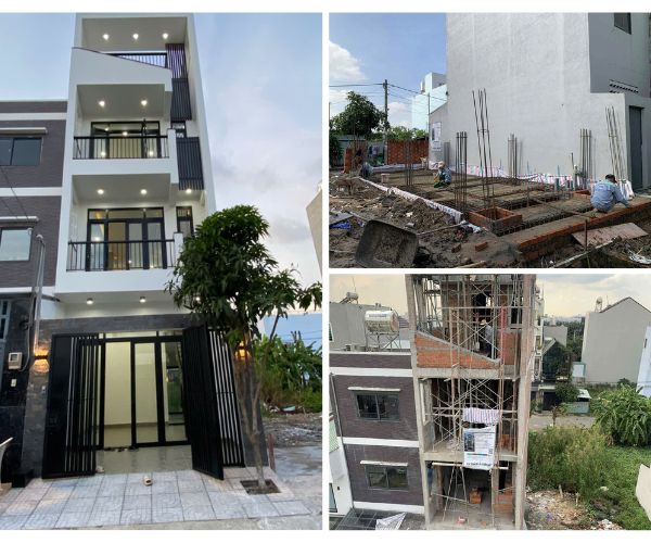 Bàn giao nhà 1 trệt 2 lầu 1 tum tại phường Long Trường