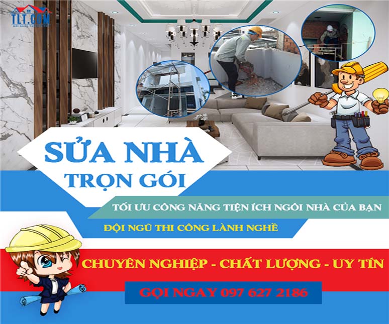 Báo giá sửa nhà trọn gói năm 2026 – Kiến trúc Xây Dựng TLT