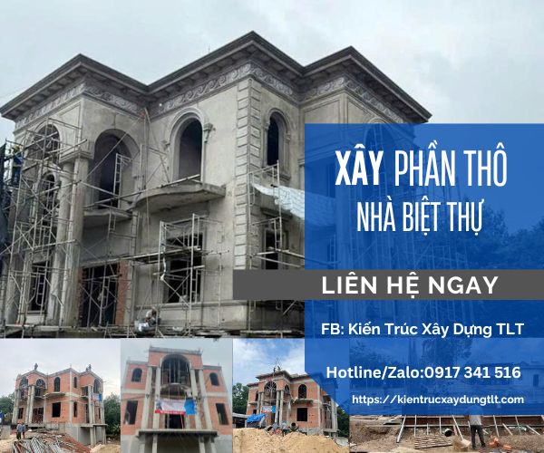 Xây nhà biệt thự phần thô TP.HCM - Báo giá chi tiết mới