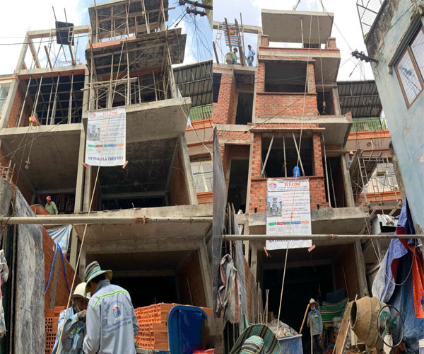 Chi phí xây dựng phần thô dự toán KHÔNG phát sinh