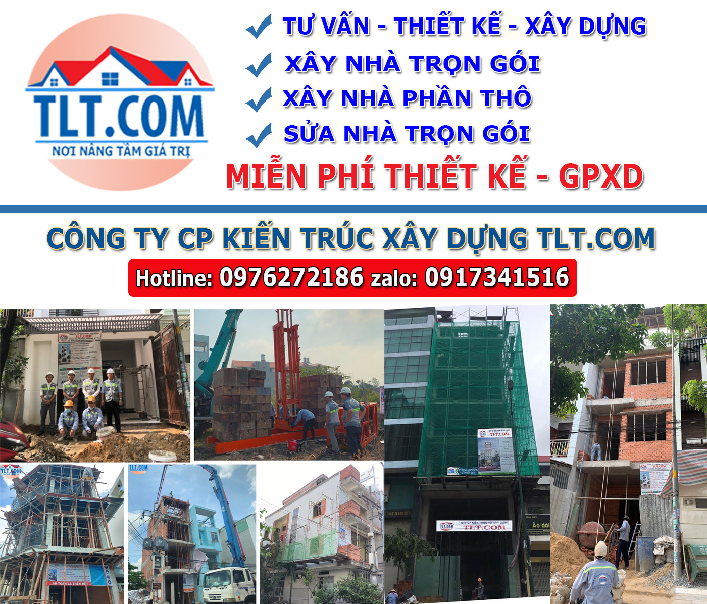 C&ocirc;ng ty CP kiến tr&uacute; x&acirc;y dựng tlt.com x&acirc;y nh&agrave; trọn g&oacute;i