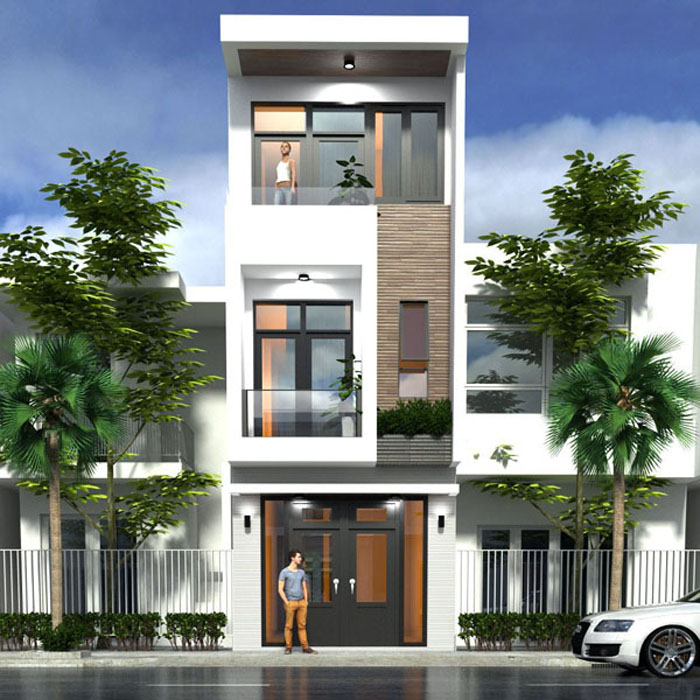 Nh&agrave; 1 trệt 2 lầu