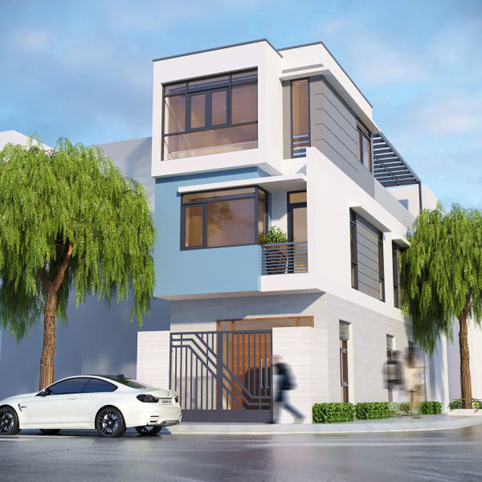X&acirc;y nh&agrave; 1 trệt 2 lầu