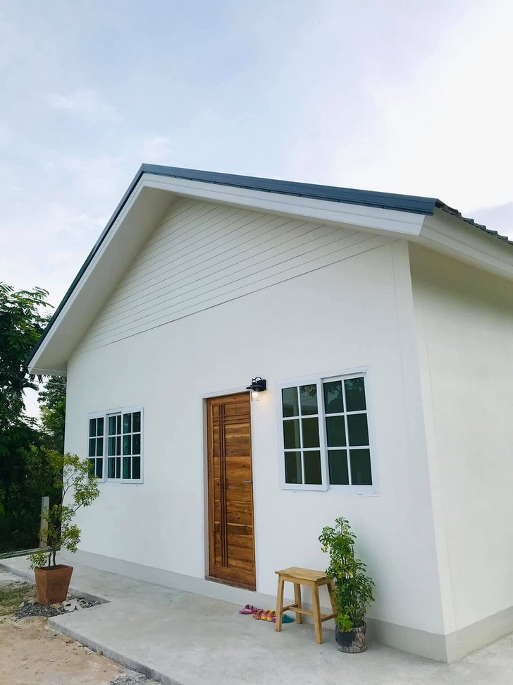 Mẫu nh&agrave; cấp 4 m&aacute;i t&ocirc;n 77m2 đơn giản 